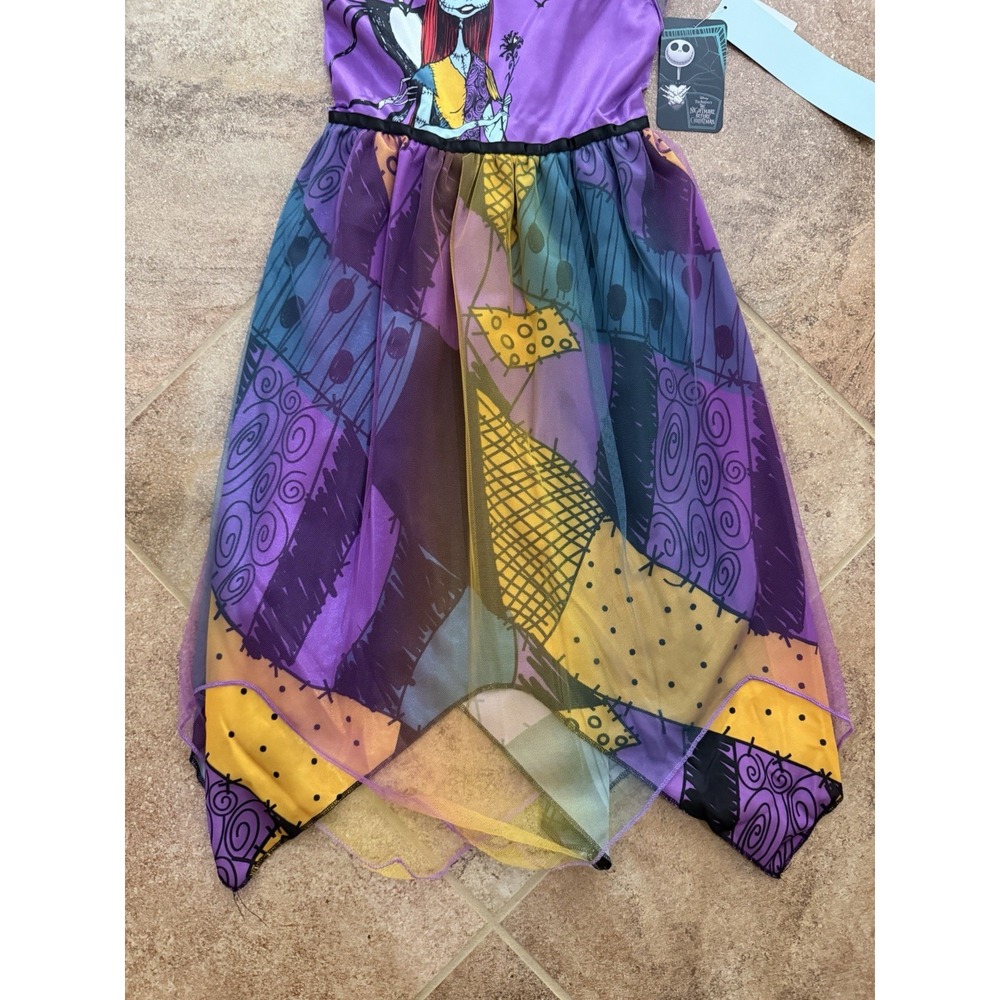 Girls' Disney The Nightmare Before Christmas Purple Nightgown Size S(6/6X) NWT - Picture 5 of 6